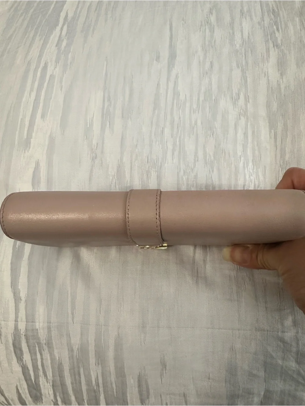 Saint Laurent Blush Pink Wallet with Gold Hardware